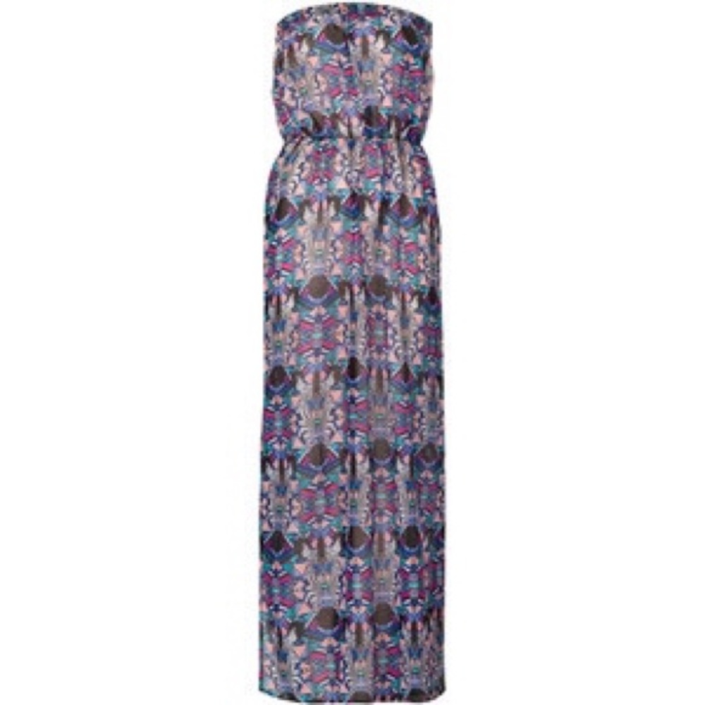 Topshop Womens Patterned Maxi Dress/Coverup - Sz S
